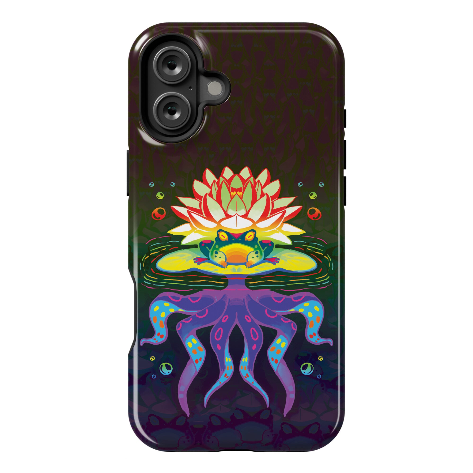 Psychedelic Lily Frog Phone Case